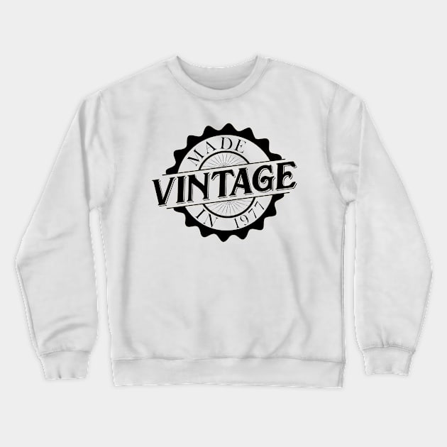 Made in 1977 birthday Crewneck Sweatshirt by HBfunshirts